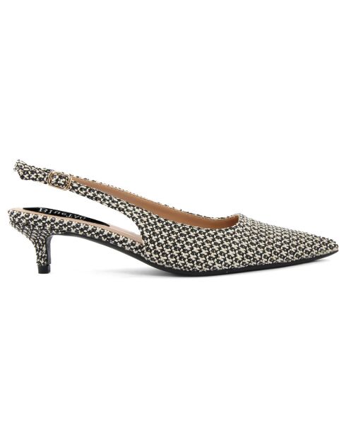 Slingbacks Bruna noirs - Talon 5 cm