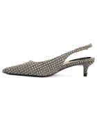 Slingbacks Bruna noirs - Talon 5 cm