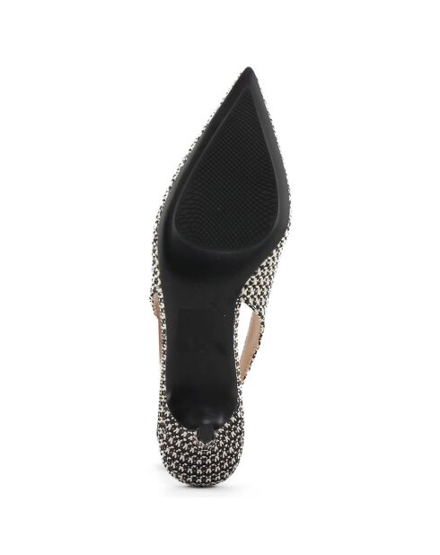 Slingbacks Bruna noirs - Talon 5 cm