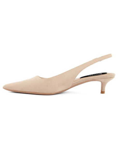 Slingbacks Celestina beiges - Talon 5 cm