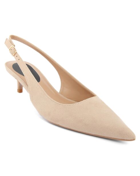 Slingbacks Celestina beiges - Talon 5 cm