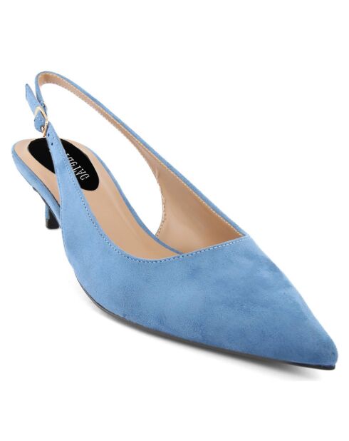 Slingbacks Celestina marine - Talon 5 cm