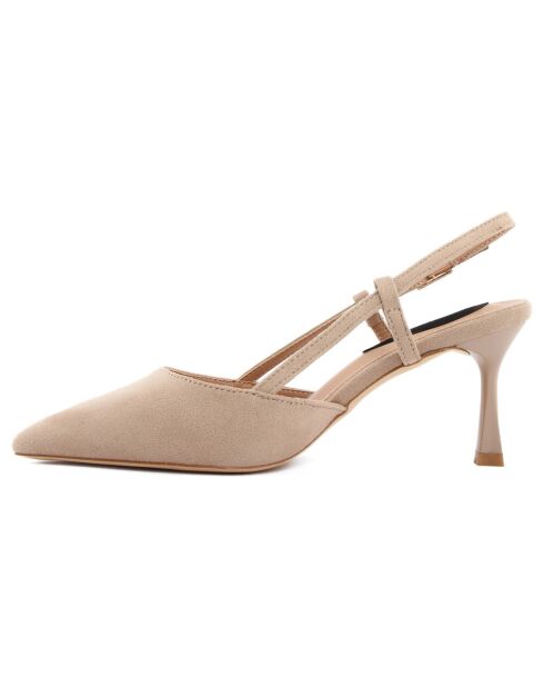 Slingbacks Concetta beiges - Talon 8 cm