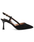 Slingbacks Concetta noirs - Talon 8 cm