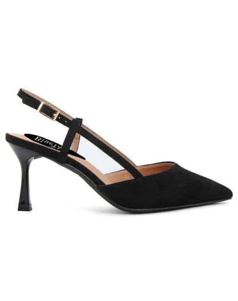 Slingbacks Concetta noirs - Talon 8 cm