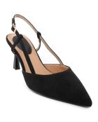 Slingbacks Concetta noirs - Talon 8 cm
