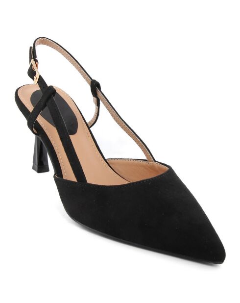 Slingbacks Concetta noirs - Talon 8 cm