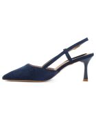 Slingbacks Concetta bleus - Talon 8 cm
