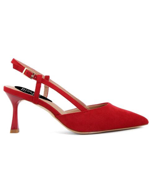 Slingbacks Concetta rouges - Talon 8 cm
