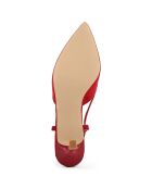 Slingbacks Concetta rouges - Talon 8 cm