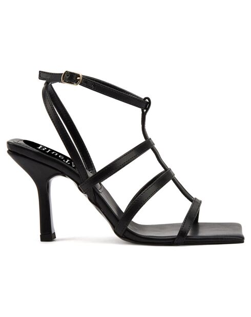 Sandales Sarra noires - Talon 8.5 cm