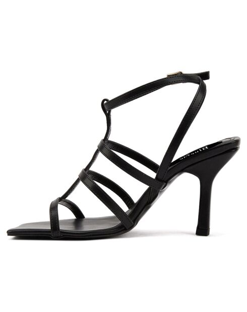 Sandales Sarra noires - Talon 8.5 cm