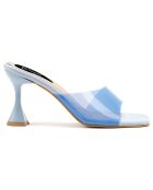 Mules Justina bleues - Talon 8.5 cm