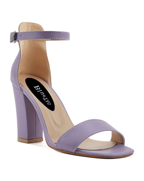 Sandales Aurelia violettes - Talon 9 cm