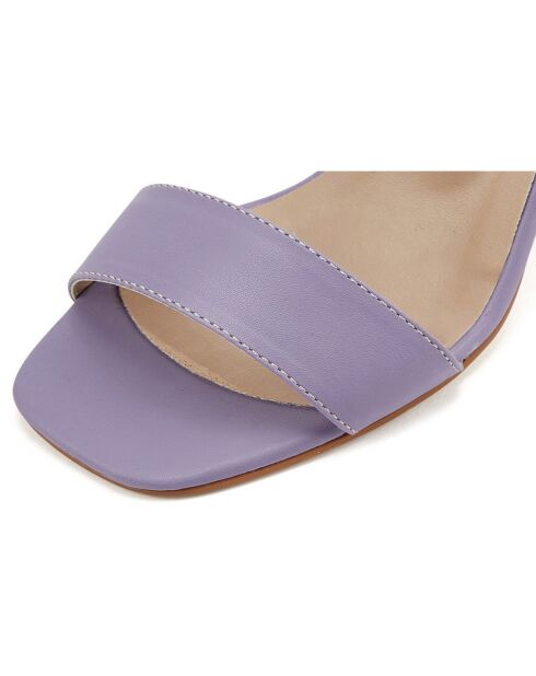 Sandales Aurelia violettes - Talon 9 cm