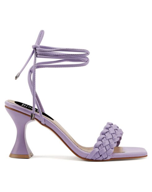 Sandales Carina lilas - Talon 8 cm