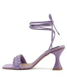 Sandales Carina lilas - Talon 8 cm
