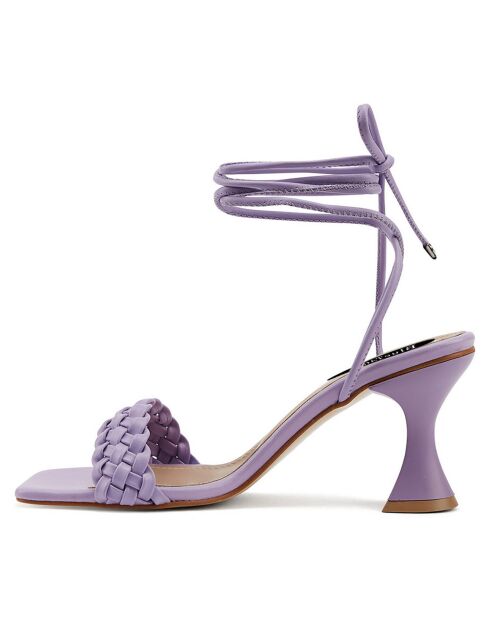 Sandales Carina lilas - Talon 8 cm