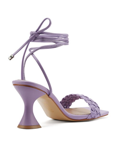 Sandales Carina lilas - Talon 8 cm