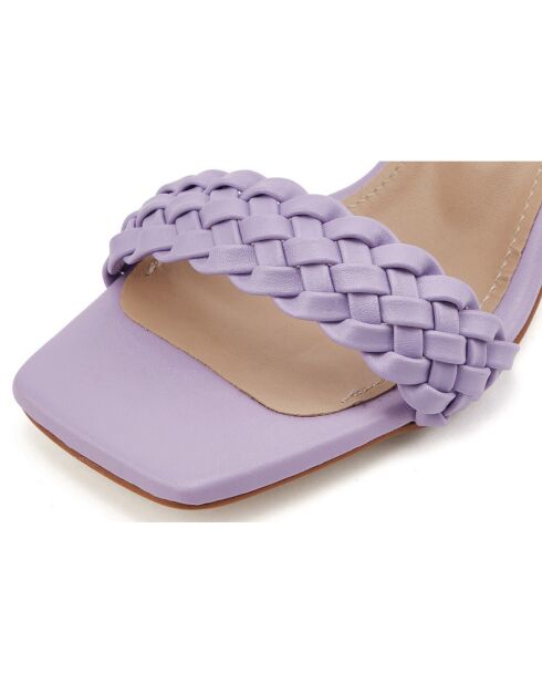 Sandales Carina lilas - Talon 8 cm