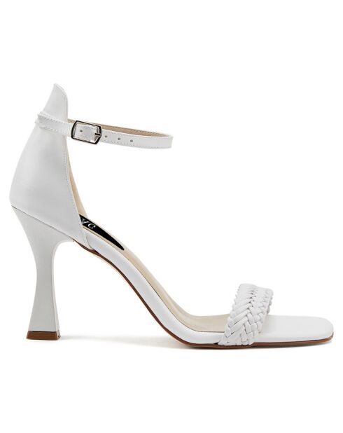 Sandales Alicia blanches - Talon 8.5 cm