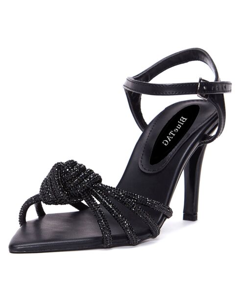 Sandales Alba noires - Talon 9 cm