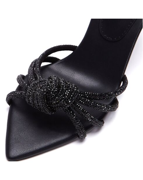 Sandales Alba noires - Talon 9 cm