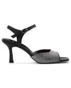 Sandales Teresa noires - Talon 7 cm
