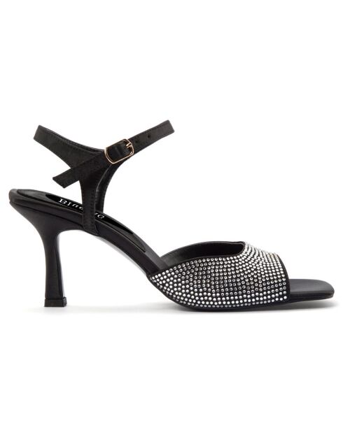 Sandales Teresa noires - Talon 7 cm