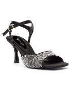Sandales Teresa noires - Talon 7 cm