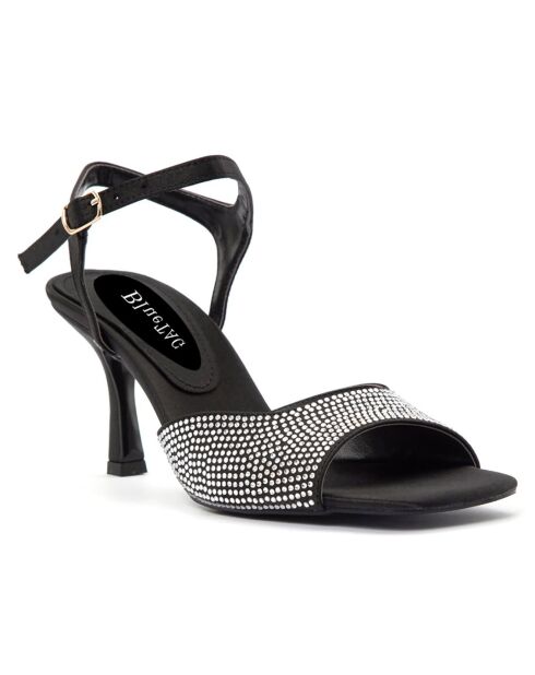 Sandales Teresa noires - Talon 7 cm