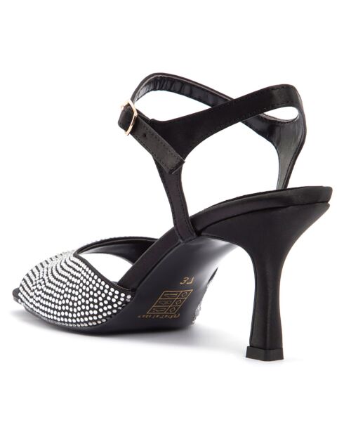 Sandales Teresa noires - Talon 7 cm