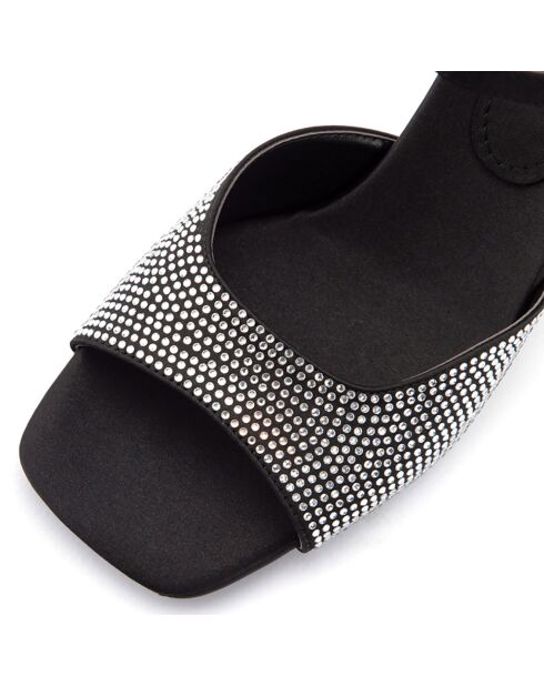 Sandales Teresa noires - Talon 7 cm