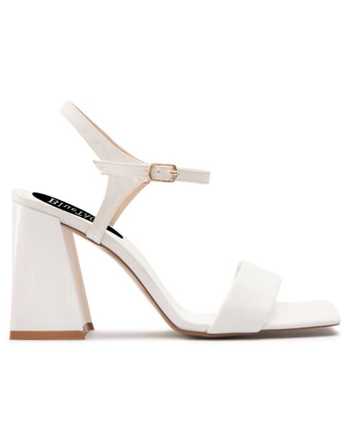 Sandales Manuela blanches - Talon 10 cm