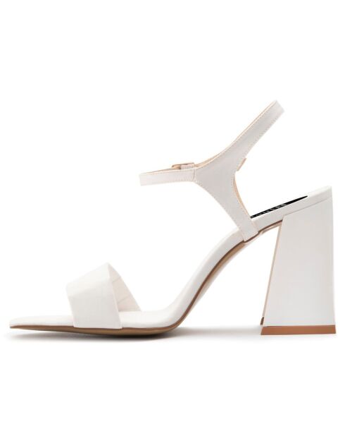 Sandales Manuela blanches - Talon 10 cm