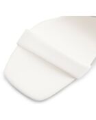 Mules Lara blanches - Talon 5 cm