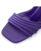 Sandales Carolina violettes - Talon 8.5 cm