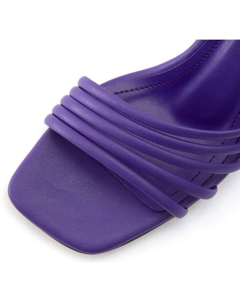 Sandales Carolina violettes - Talon 8.5 cm