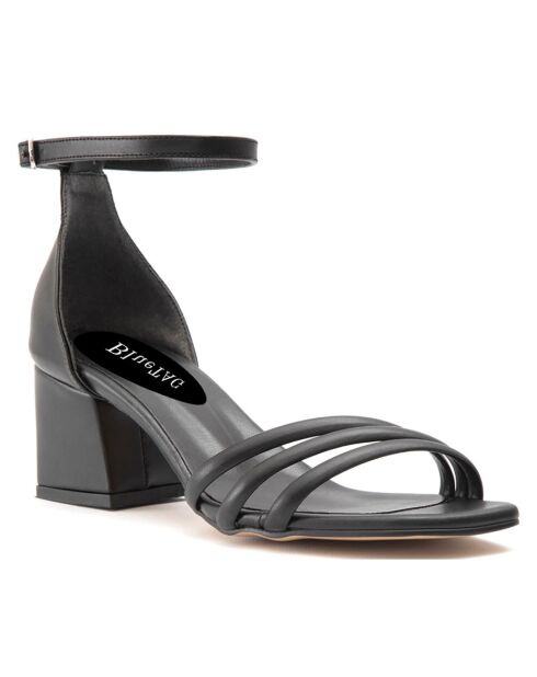 Sandales Catarina noires - Talon 5.5 cm