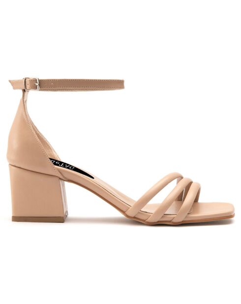 Sandales Catarina nude - Talon 6 cm