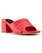 Mules Lina rouges - Talon 5.5 cm