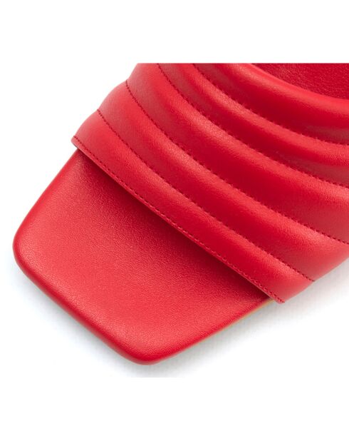 Mules Lina rouges - Talon 5.5 cm