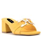 Mules Loana jaunes - Talon 5.5 cm
