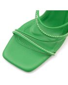 Mules Muriela vertes - Talon 8 cm