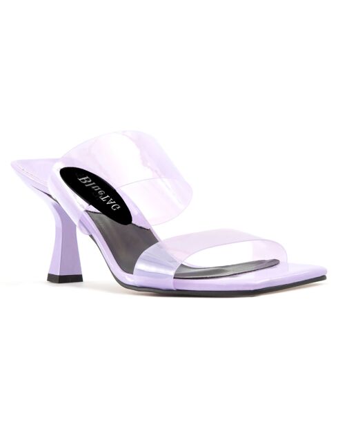 Mules Filomena lilas - Talon 8 cm