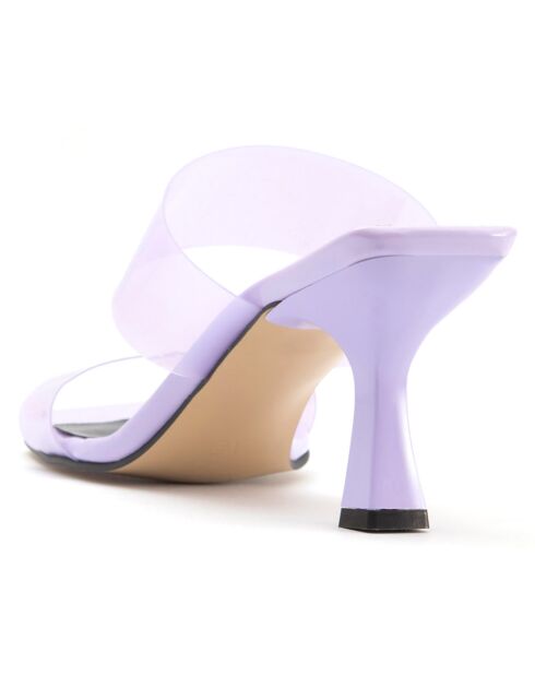 Mules Filomena lilas - Talon 8 cm