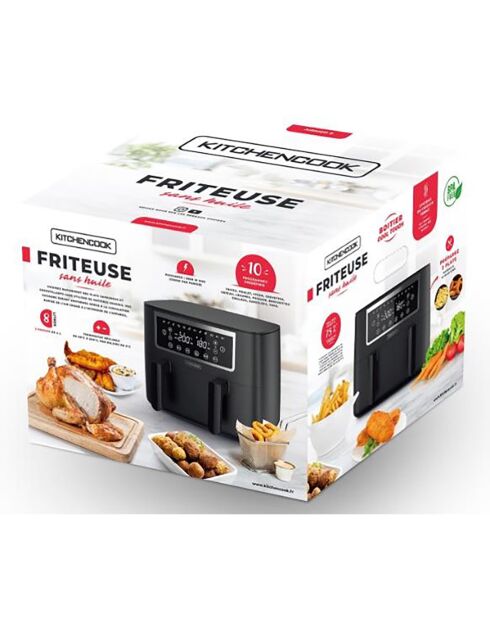 Friteuse sans huile noire -  8L