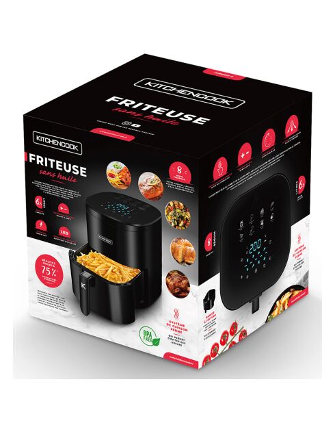 Friteuse sans huile noire - 8.5L