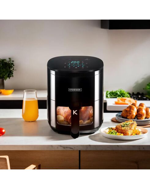 Friteuse sans huile noire  -6.5L