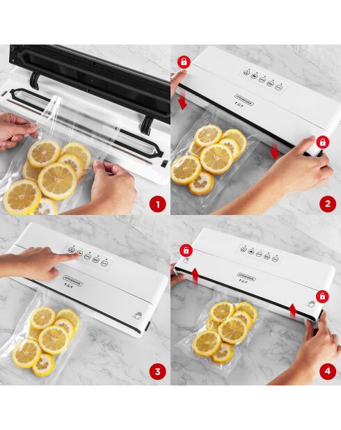 Machine sous vide Airprotect 300 blanche - 38.8x14.7x5.9 cm